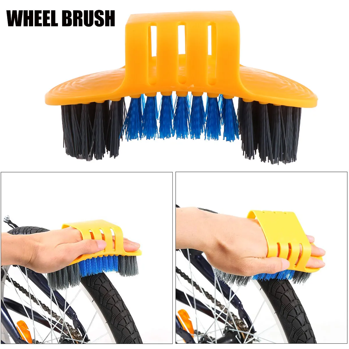 

8Pcs Bike Cleaning Brush Set Quick Chain Cleaner No Removal Needed for Road E Bike Cassette Sprocket Derailleur Tire Wheel