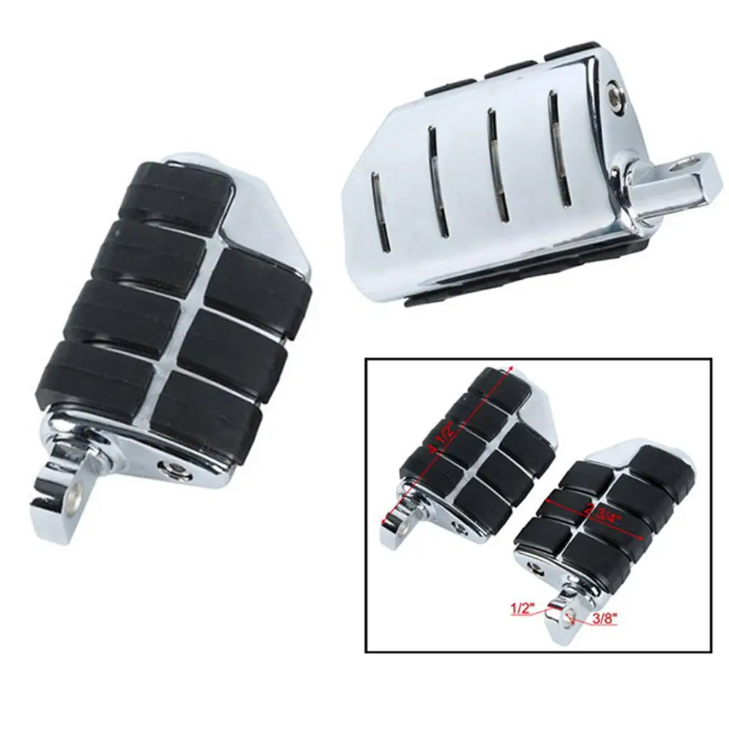 Foot Rest Foot Pegs Sleek Surface Anti Vibration Rider Passenger Replacement for Honda Shadow 600 VLX600 DLX600 Steed400 Models