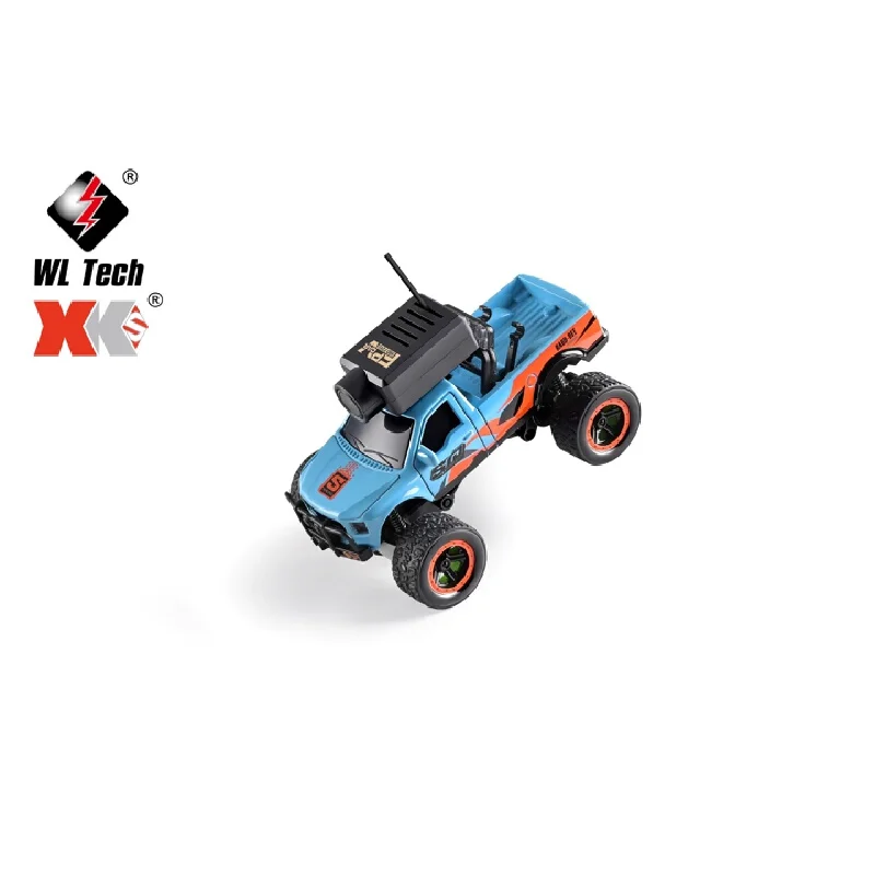 WL Tech XK 6407 1:64 Scale Mini RC Off-Road Truck WiFi Camera APP Remote Control Desktop Toy Model For Kids Adults