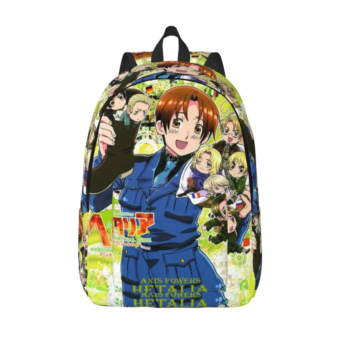 Hetalia World Stars Backpack for Men Women Casual Student Business Daypack Laptop Computer Shoulder Bag Gift