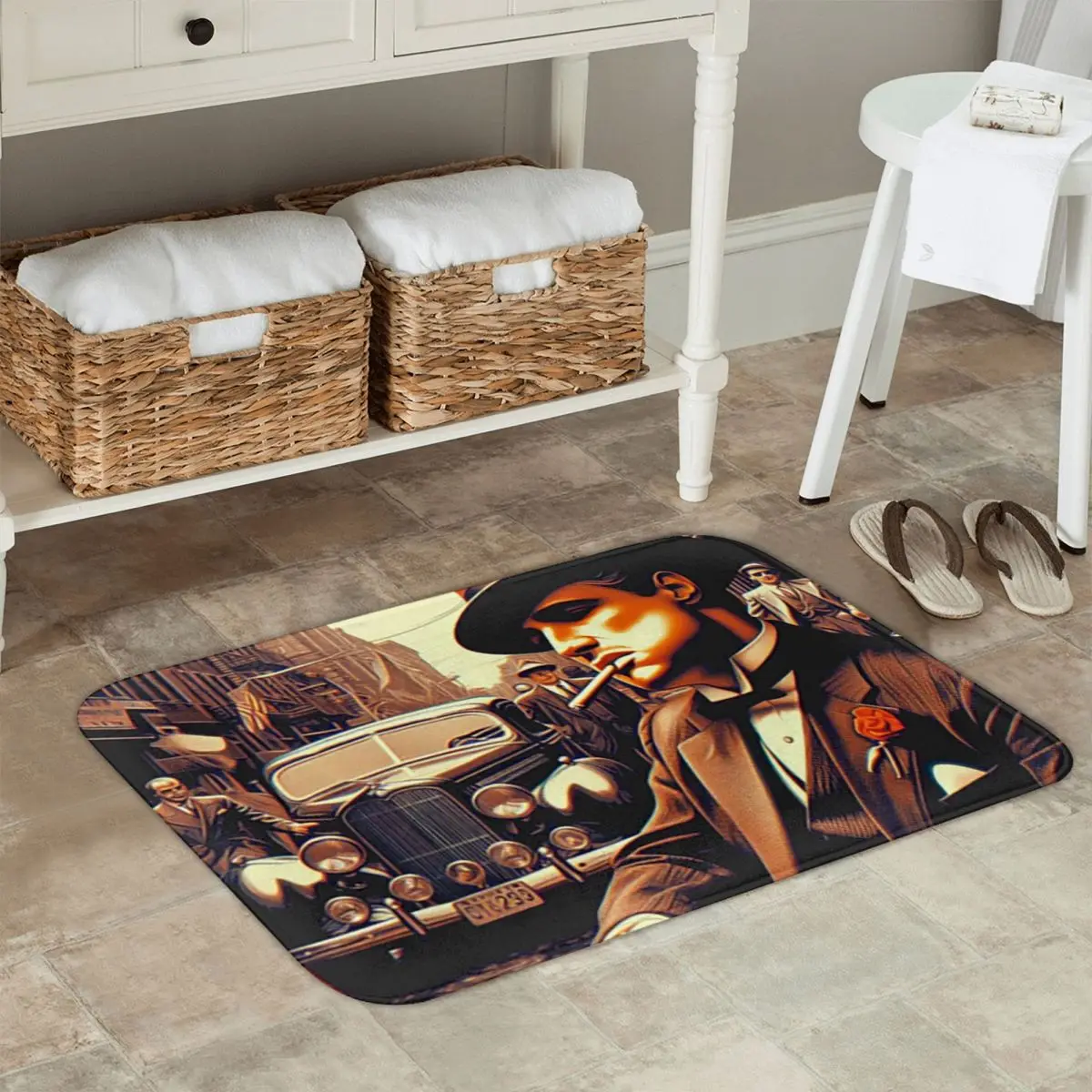The Godfather Mafia Retro Doormat Kitchen Entrance Home Floor Mat Non-slip Carpet Rug for Bathroom Footpad Mats