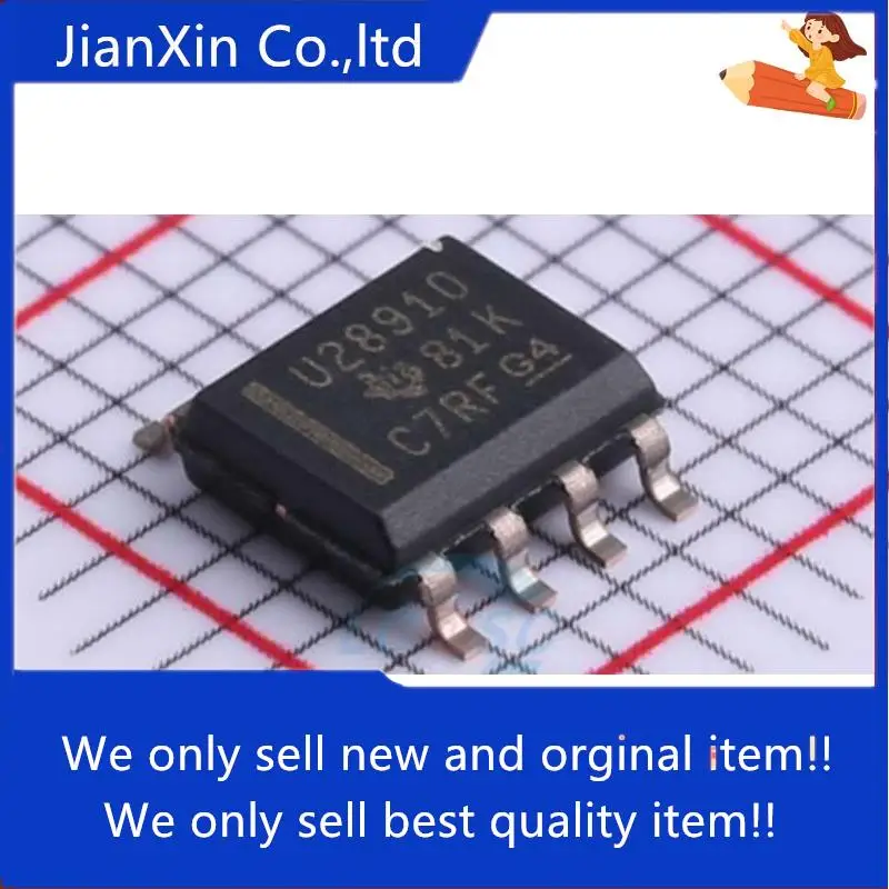 10Pcs Original ใหม่ SMD UCC28910DR ผ้าไหมหน้าจอ U28910 SOP-7สวิทช์ควบคุม