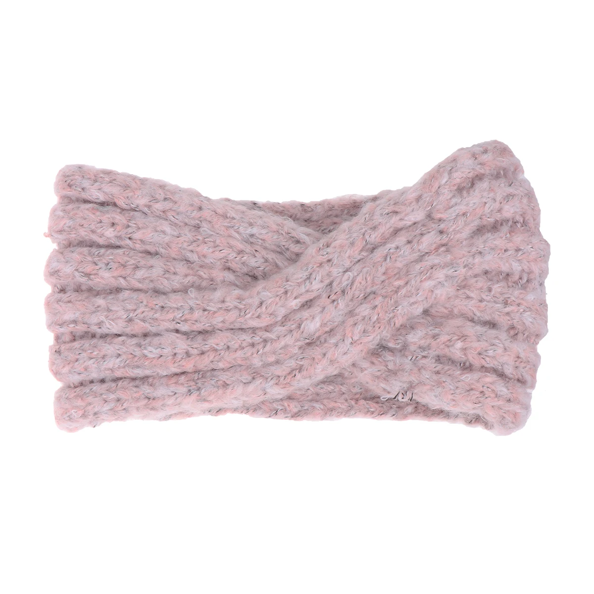 

1pc Woolen Wide Hair Band Warm Knitting Headband For Women Hair Band Women Party Daily Use Gift Female Friends Pink