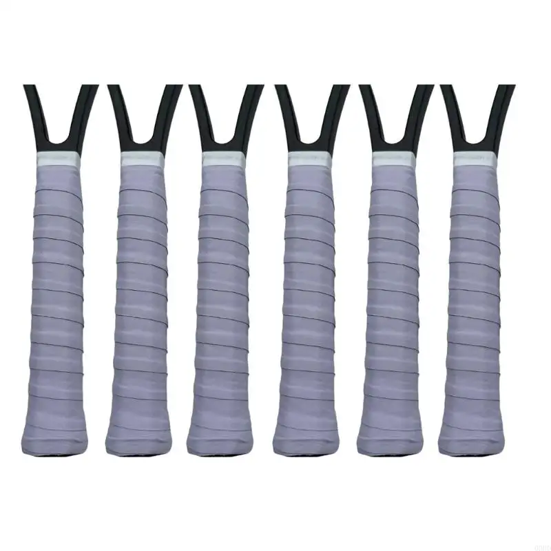Flexible PU Tennis Rackets Overgrip 6 Pack Wrap Closely Around the Handle to Add a Softer Contact Layer for Tennis Play 69HD