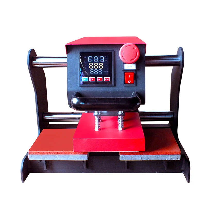 

15*15cm Small Size Pneumatic Double Stations Heat Press Machine For Sublimation Logo