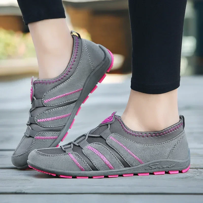 comemore 2024 Women Shoes Mesh Breathable Sneakers Women Casual Shoes Fashion Ladies Shoe Slip-On Outdoor Falts Chaussures Femme