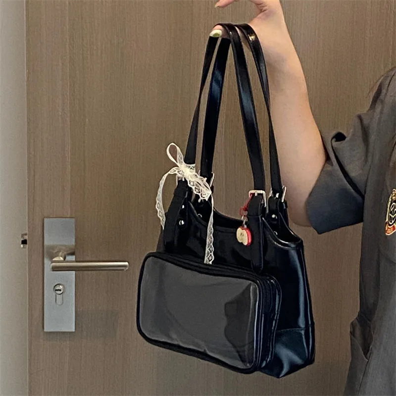 

Сумки на плечо Прозрачная демонстрационная сумка Ita Bag Сумка Женская Y2K Itabag Дизайнерская сумка Jk Сумки-ведра Прозрачная сумка Новинки