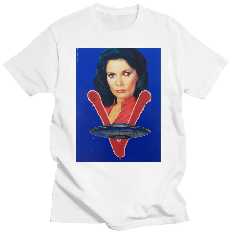 T-Shirt Shirt V Visitor Show Years 80-Diana-Cult Tv Series - 1 S-M-L-Xl Large Size Tee Shirt