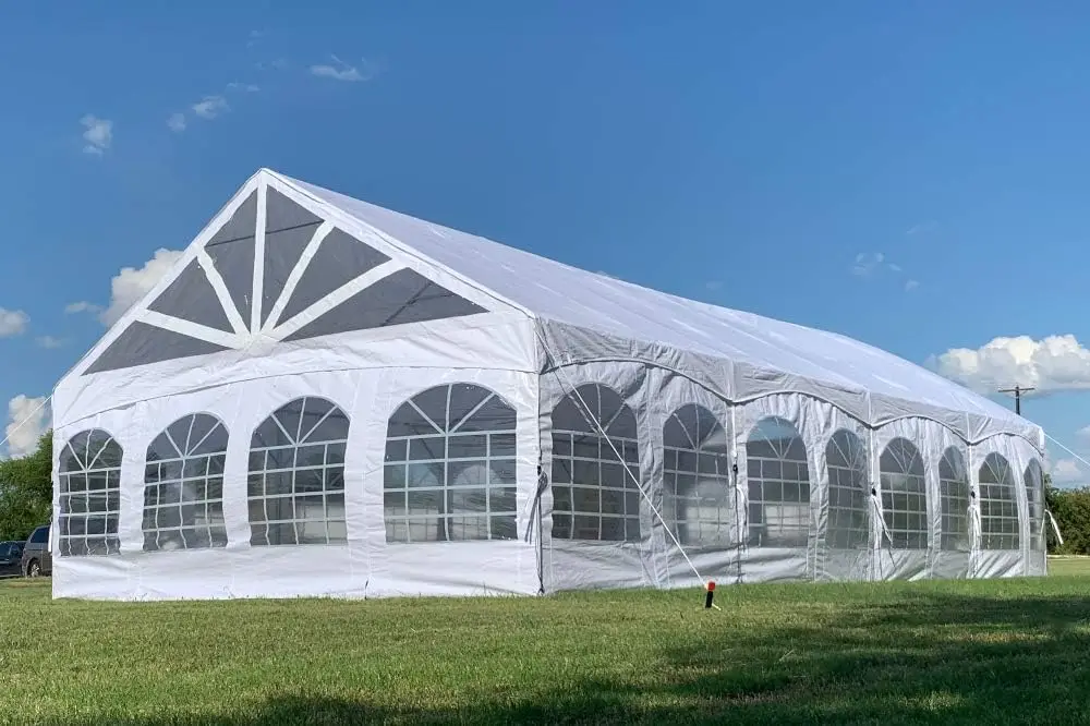 40'x20' PE Marquee Party Tent Tents for Parties Large Wedding Tent Heavy Duty Canopy Outdoor Event Durable Construction