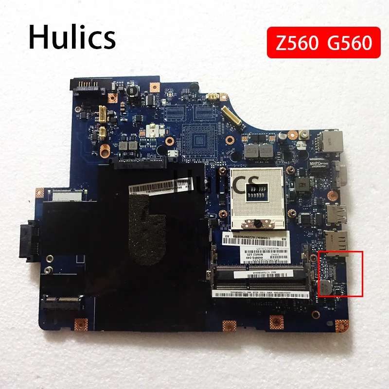 

Hulics Used NIWE2 LA-5752P Mainboard Fit For Lenovo Z560 G560 Laptop Motherboard HM55 DDR3 LA 5752P Main Board