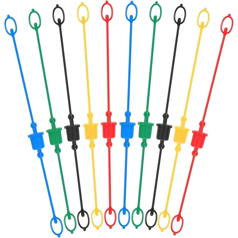 【FLASH DEAL】10Sets Hydraulic Dust Caps & Plugs Set, Quick Coupler Cover Hydraulic Hose Dust Cap For 1/2Inch Flat Face Couplings