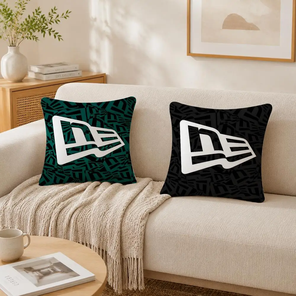 Fashion Logo N-NewS E-EraS Cushion Cover Plush Decorative Pillow Case With Hidden Zipper Cutecore Room Decor For Home