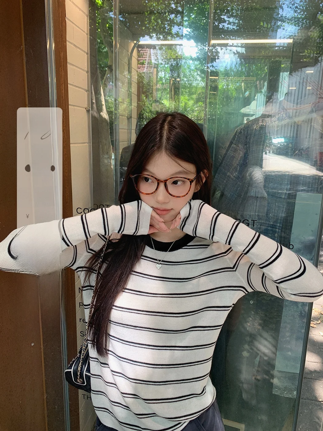 

Ibell Zhang Classic Slim Fit Knitwear Long Sve round Ne Striped Wool Blend Women's Faion Autumn Top In-Sto Now