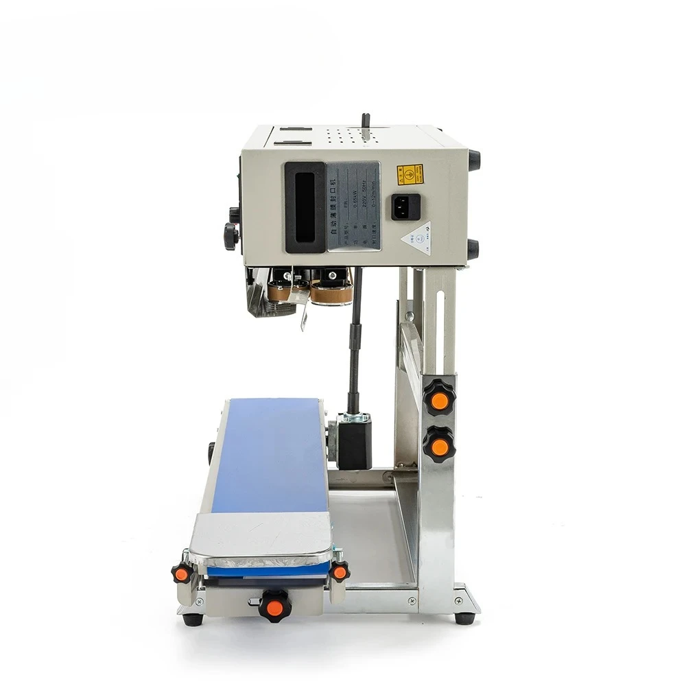 FR-900C With Stand Vertical Continuous Heat Plastic Bag Band Sealing Machine