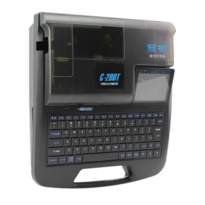 C-280T Handheld Self-adhesive Cable Household Note Cable Label Printer Mini Price Tag Machine