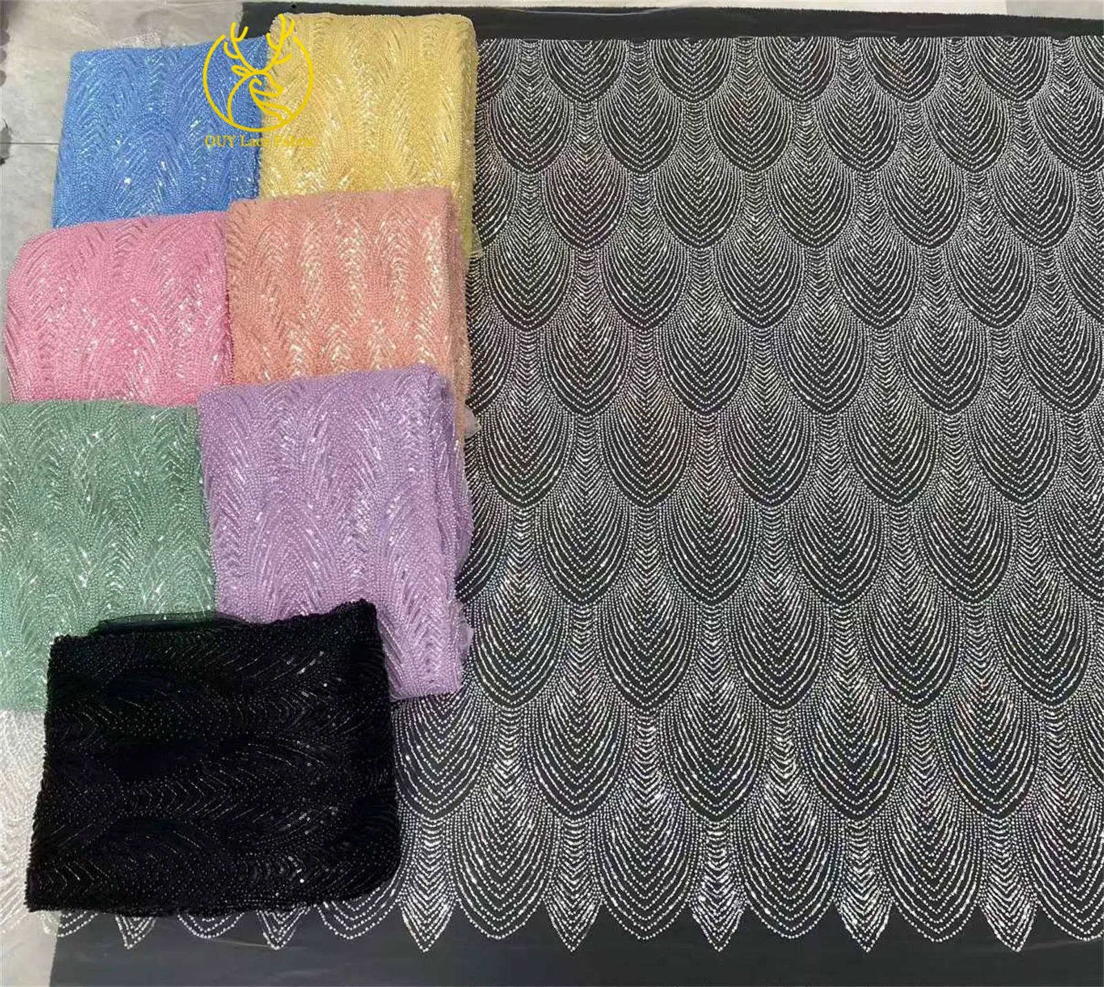 قماش دانتيل مطرز أفريقي أصفر 2026 قماش دانتيل شبكي عالي الجودة نيجيري فرنسي مطرز مثالي لفساتين حفلات الزفاف