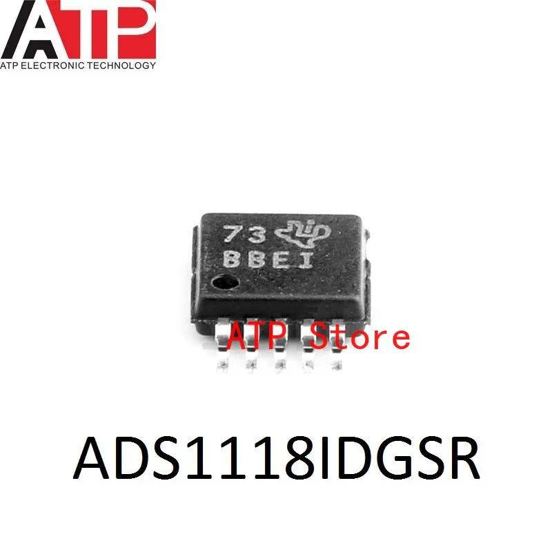 10PCS/LOT 100% New Imported Original ADS1118IDGSR BBEI MSOP-10 ADS1118I ADC CHIP IC