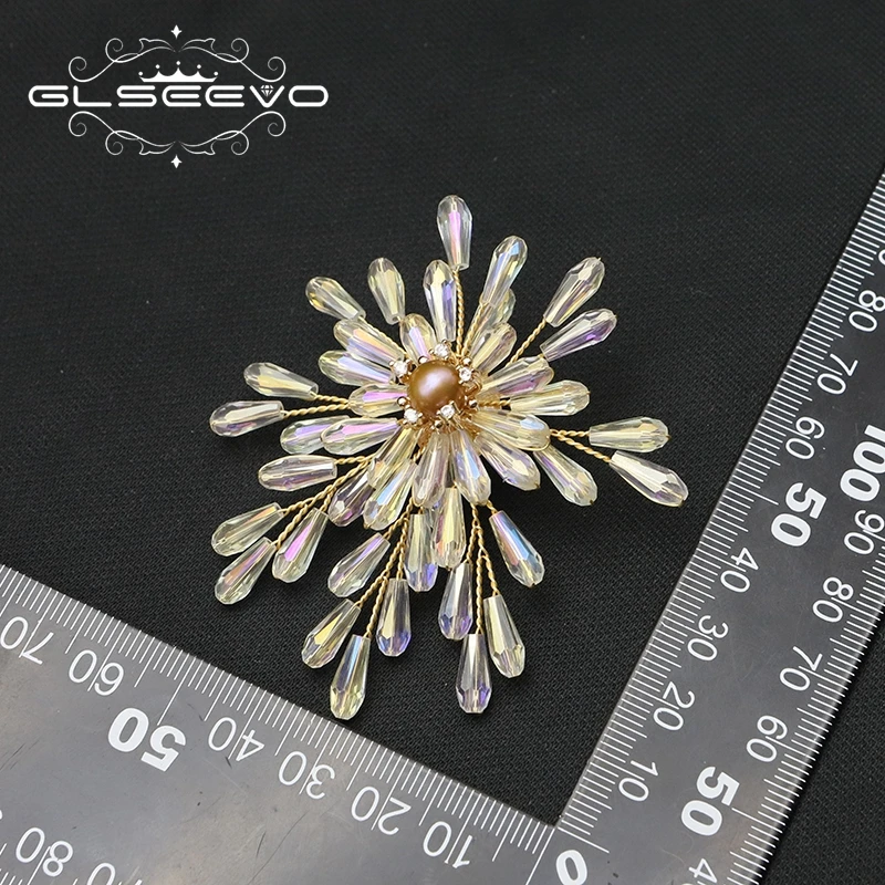 GLSEEVO Plant Leaves Crystal  Earrings 2022 Creative French Romance Suitable Ladies Elegant Accessories Sweet Jewelry GE1187