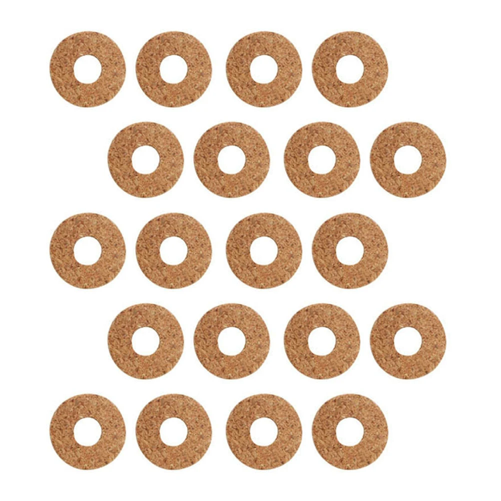 

20 Pcs Anti-slip Gasket Cork Guitar Pick Grips Holder Stick-on Accessories Non-slip Picks Plectrum Holders