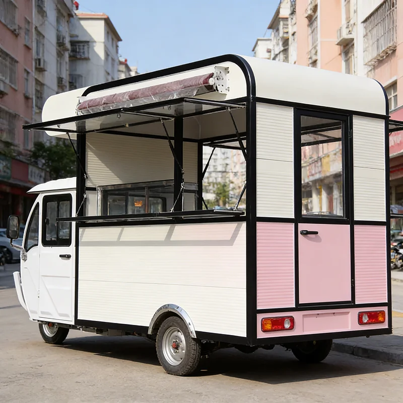 Mobile Pizza Trailer with Refrigerated Prep Table and Oven and Dough Riser for Pizza Production