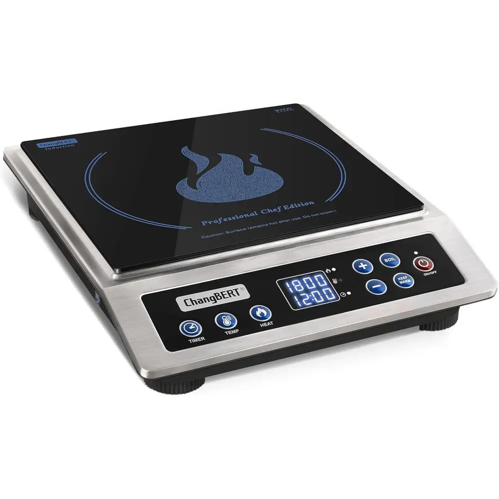 

Induction Cooktop NS Certiied Proional Che Edition Stove, 1800W Commercial Induction Burner with Schott Glass, Large Heating Coi