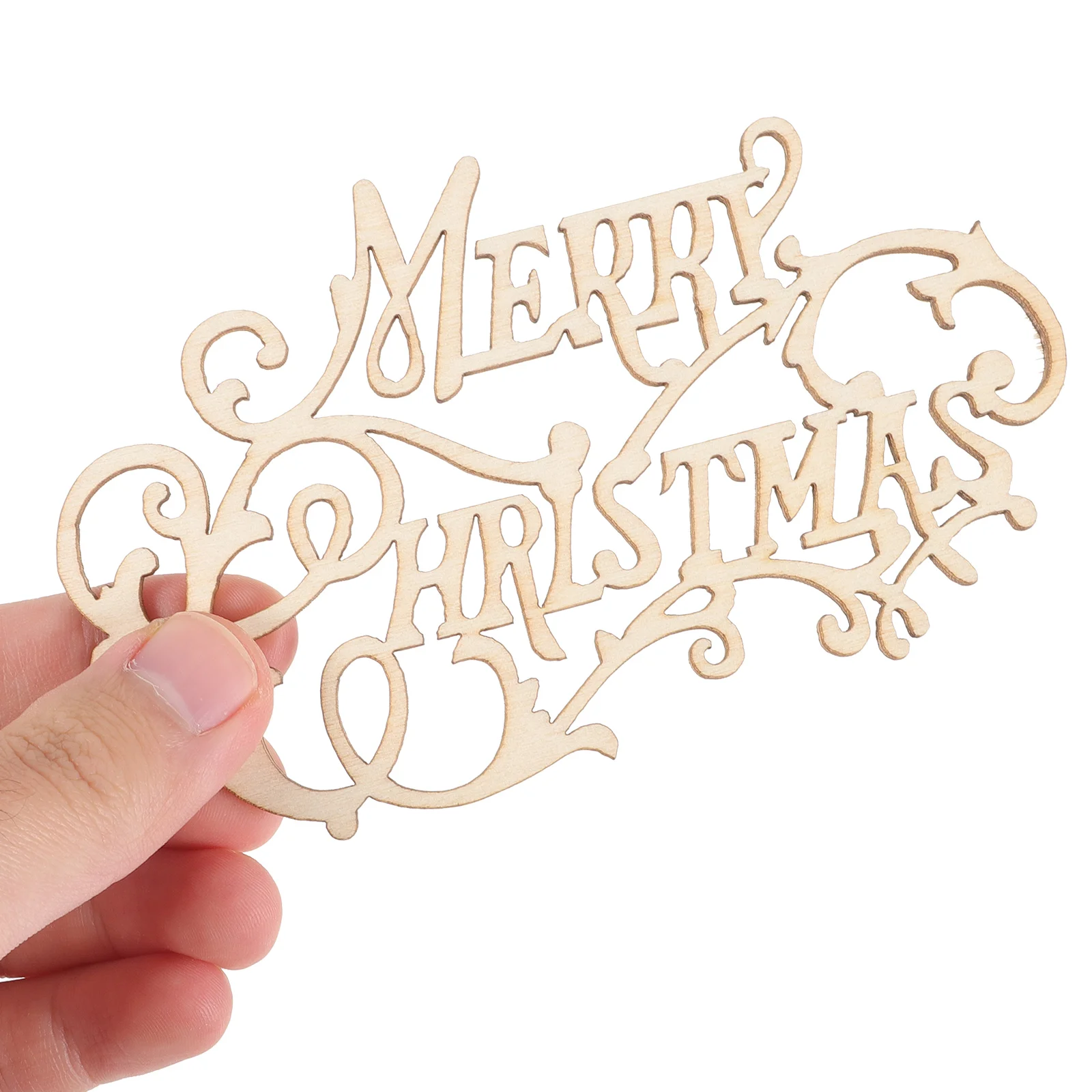 Breloques de Noël en copeaux de bois pour bijoux, pieds de graffiti, pendentif de Noël délicat, peinture à la main, bébé, 20 pièces