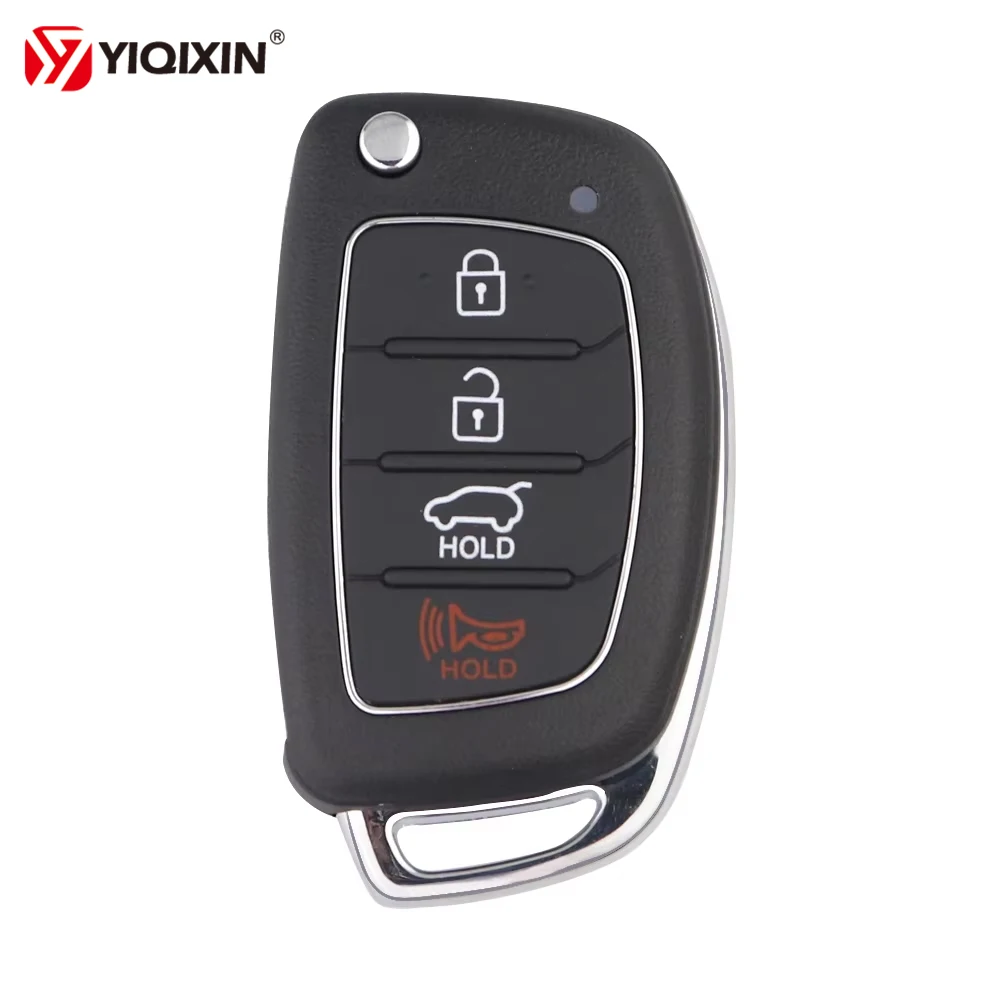 4 Buttons Flip Remote Car Key Shell Case For Hyundai Santa Fe Mistra Accent Santa Elantra Solaris Tucson I30 I40 I45 Fob Cover