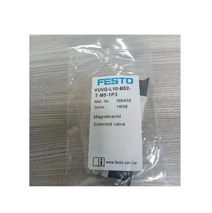 Original New FESTOS Air Solenoid Valve VUVG-L10-T32C-T-M5-1P3 VUVG Series 24V dc Good Price