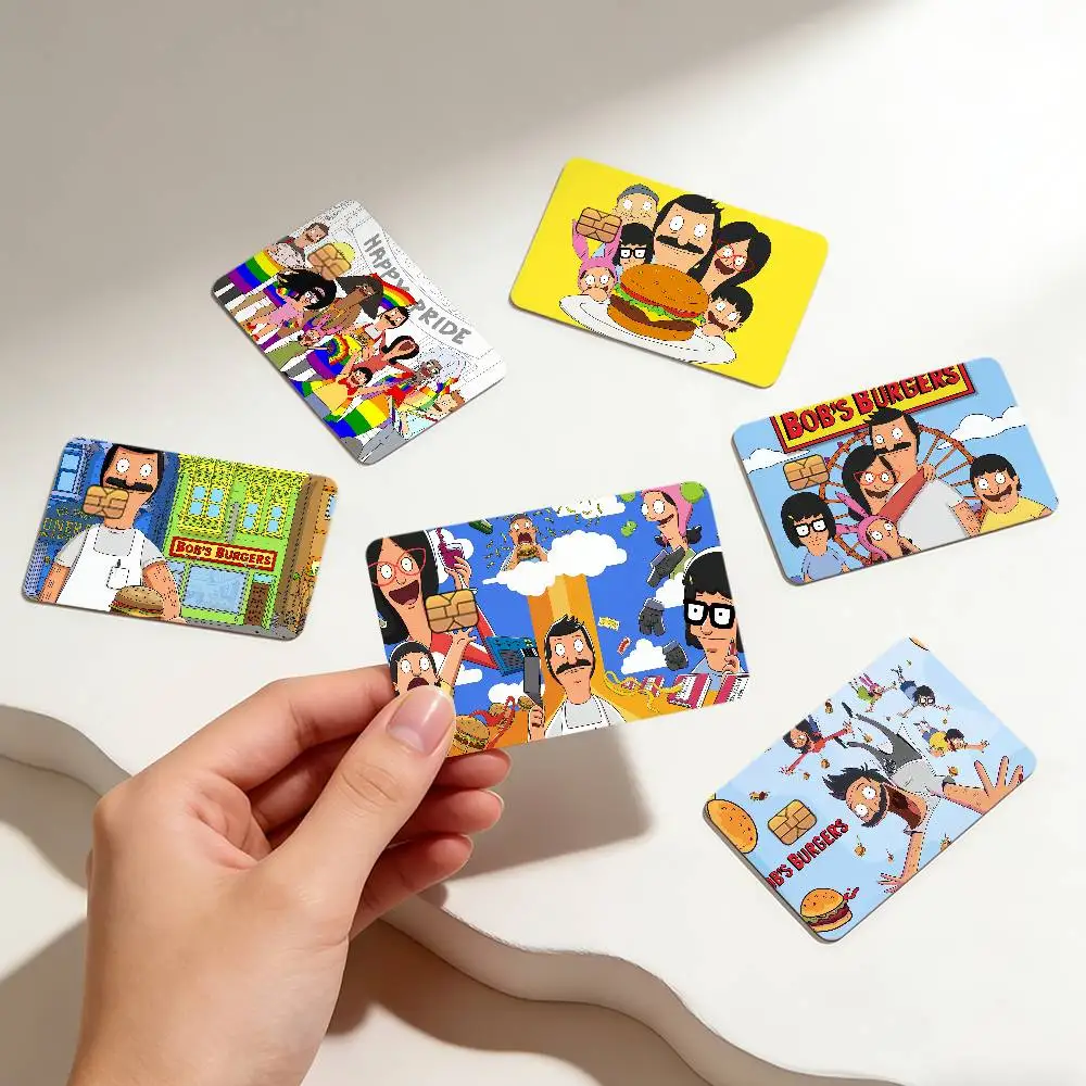 funny art cartoon B-Bobs B-Burgers Credit Card Skin Sticker Cover Decal Wrap Debit Card Stickers Durable Removable
