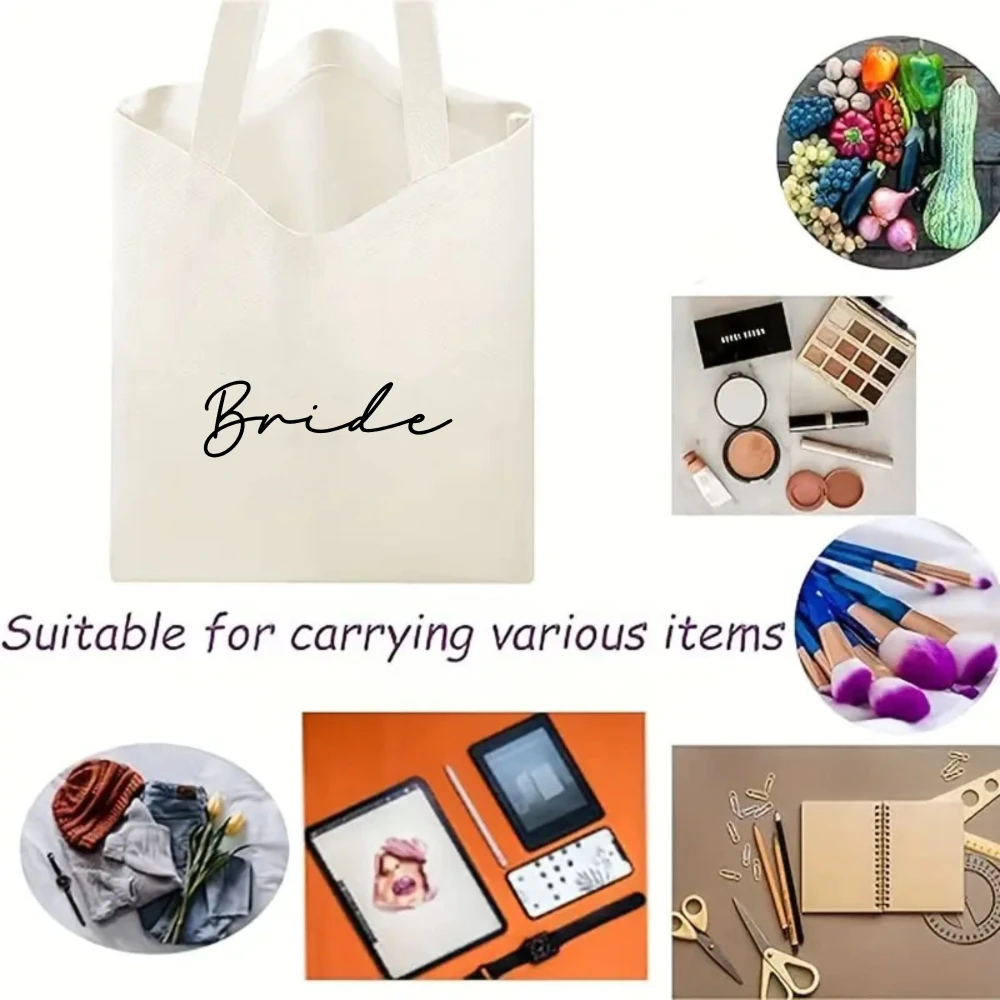 Un bolso tote con estampado de la palabra 