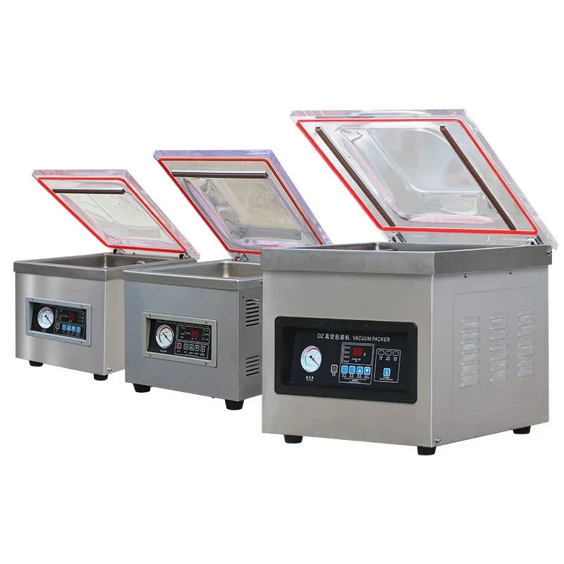 

Factory direct sales DZ-260/300/400T desktop internal vacuum sealing machine, small vacuum plastic sealing machine