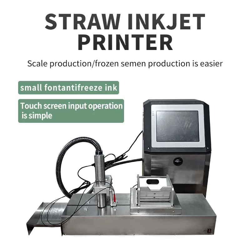 Top Quality Veteri-nary Equipment Sem-en Straws Inkjet Printer for Cattle Use Laboratory Farm