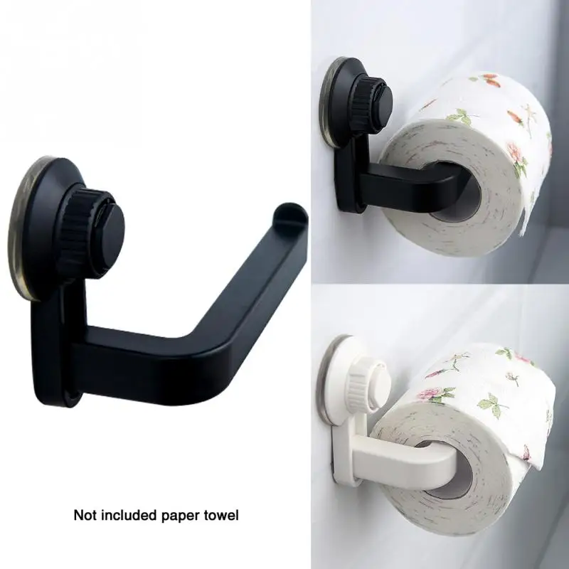 Bathroom Non-Perforated Paper Towel Holder Kitchen Wall-Mounted Paper Roll Holder Suction Cup Paper Roll Toilet Paper Roll