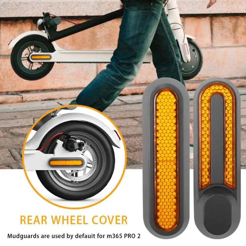 Coque de protection de roue pour scooter électrique Xiaomi Pro 2/1S/m365 Pro, tube de moulage de sécurité avant et arrière, pièces de réflecteur de nuit