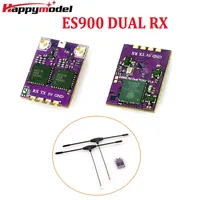 HappyModel ES900 DUAL RX ELRS Diversity Receiver 915MHz / 868MHz Built-in TCXO for RC Long Range Racing