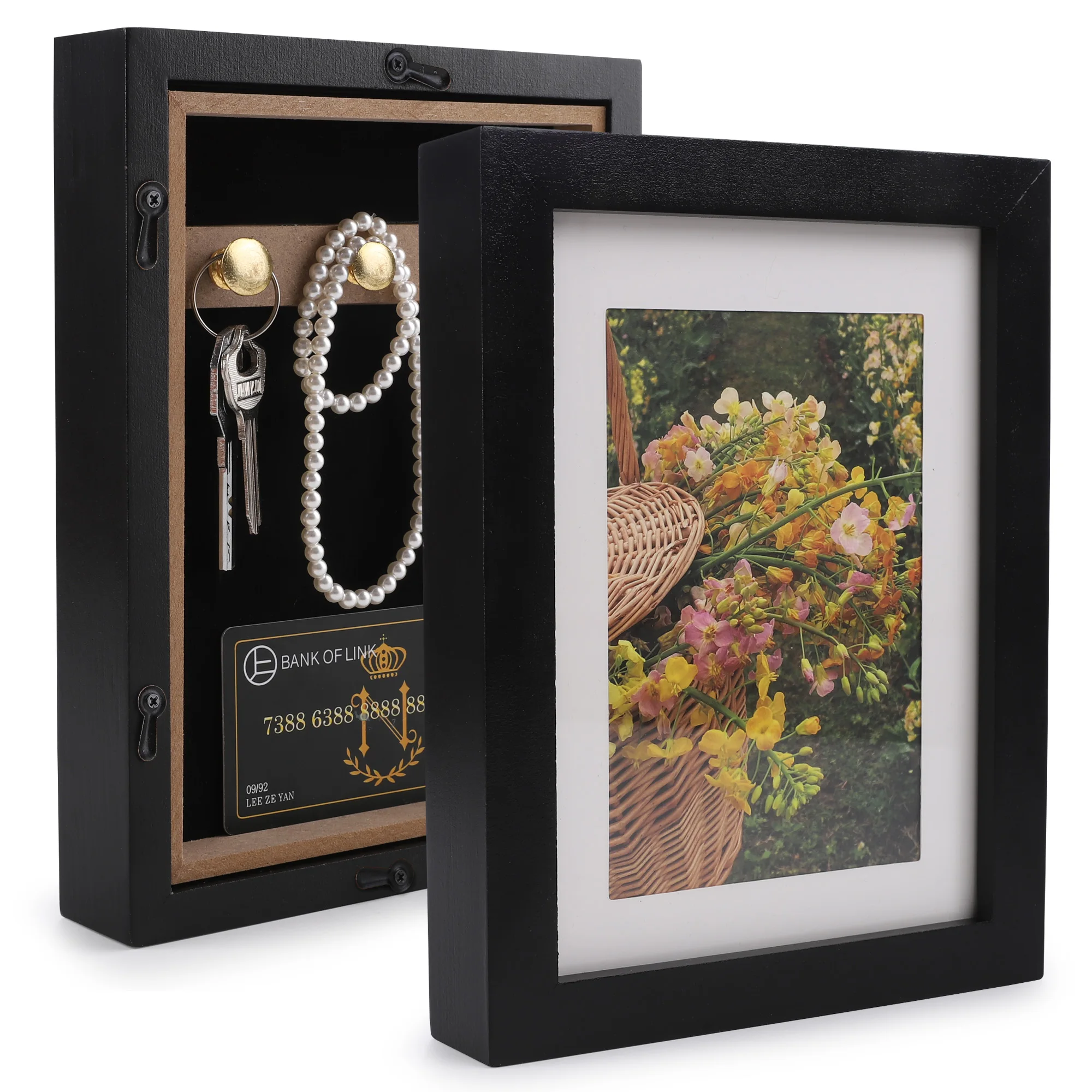 Picture Frame with Secret Compartment for Money, Jewelry, Valuables, Secret Storage Box for Bedrooms, Living Rooms, and Offices