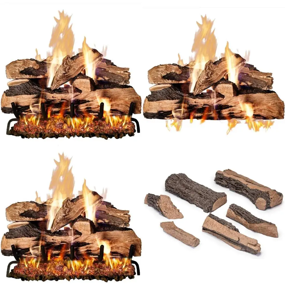 

18 Inch RealFyre Peterson Split Oak Gas Log Set - Designer Plus Edition