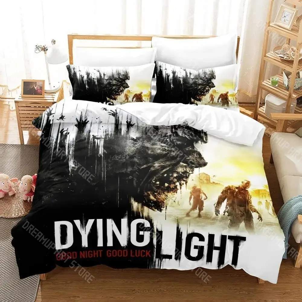 3D Printed Dying Light 2 Stay Human Bedding Set for Boys Girls Duvet Cover Pillowcase Twin Queen King Full Single Double Sizes