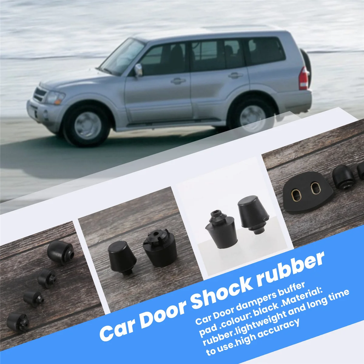 ตัวหน่วงประตูรถ11ชิ้นแผ่นกันกระแทกยางกันกระแทกสำหรับมอนเตโร V31 V32 V33 V43 V45 V77 V73