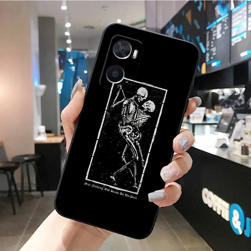 Phone Case for OPPO A96 A91 A54 A74 A94 A53S A15 A16 A17 Reno 2 2Z Reno 6 7 8 Skeleton Case