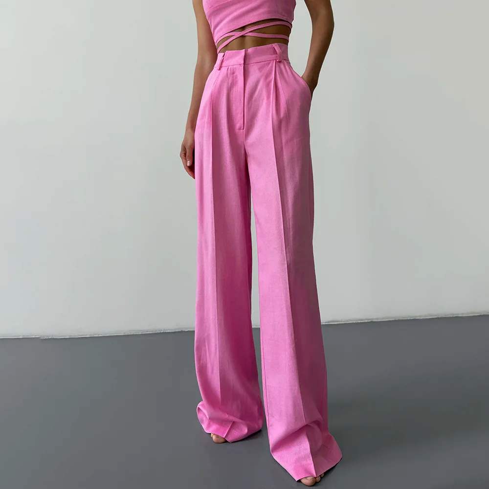 Wide Leg Pants with European and American Style Casual Loose Pants Suitable for Business and Casual Wear