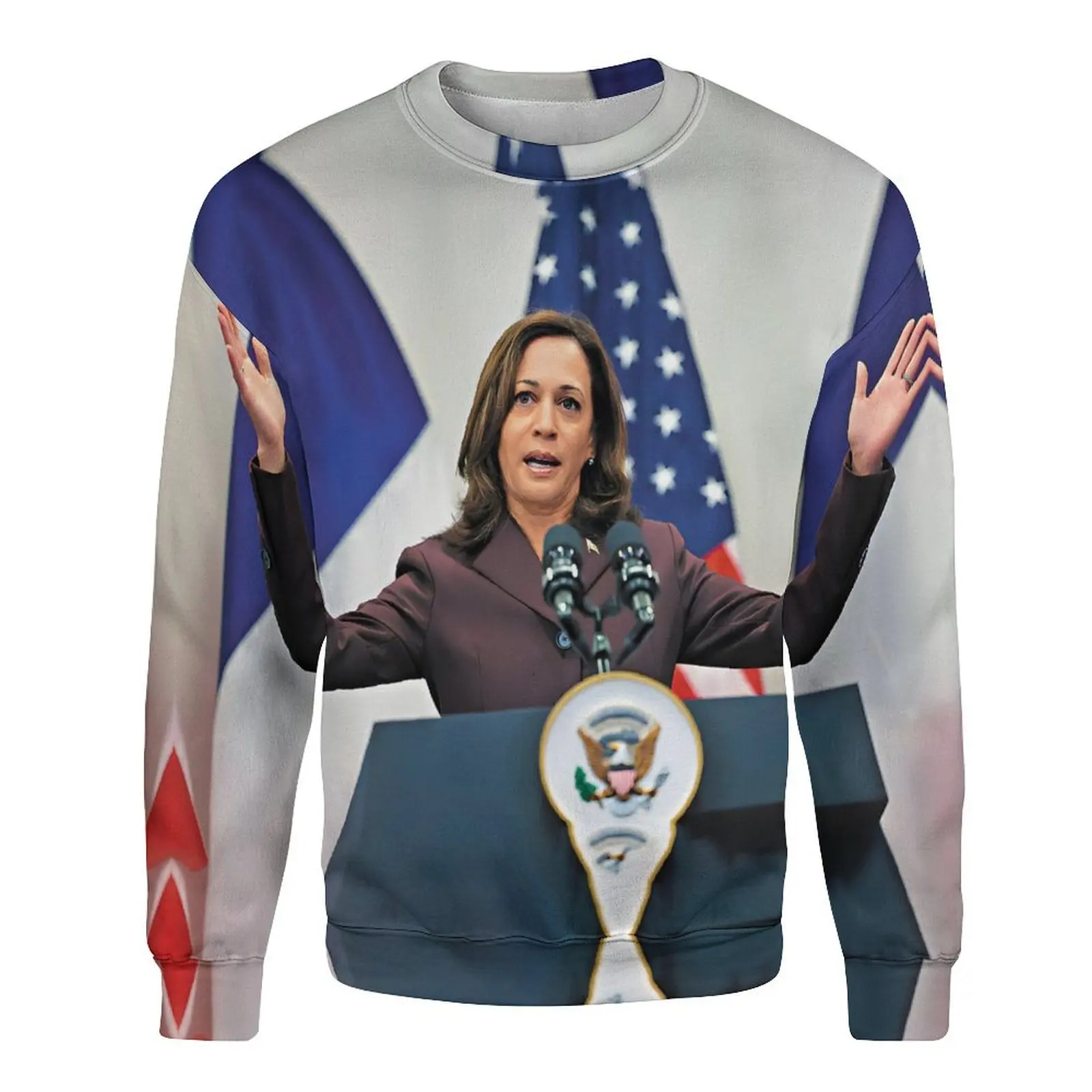 2024 Kamala Devi Harris felpa 3D Print Pullover uomo donna Harris Fans top a maniche lunghe Vice-presidente degli stati uniti felpe