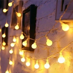 1.5m 3m 6m USB/Battery Power LED Ball Lights Holiday Wedding Party Lights Decoration Fairy String Light Waterproof Outdoor Lamp