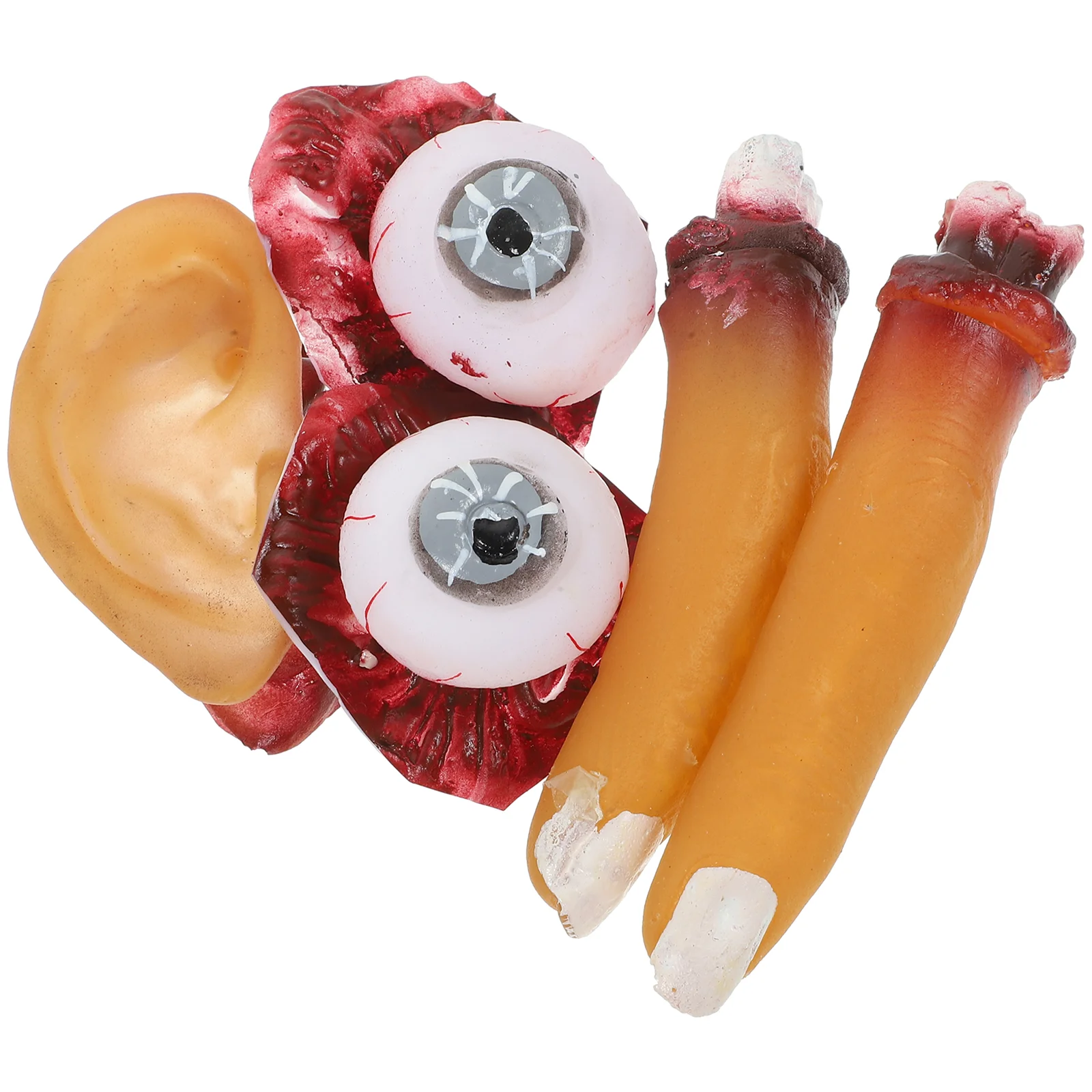 Horror Scary Prank Toys Blowers Halloween Organ Props Decor Bloody Eyeball Fake Ears