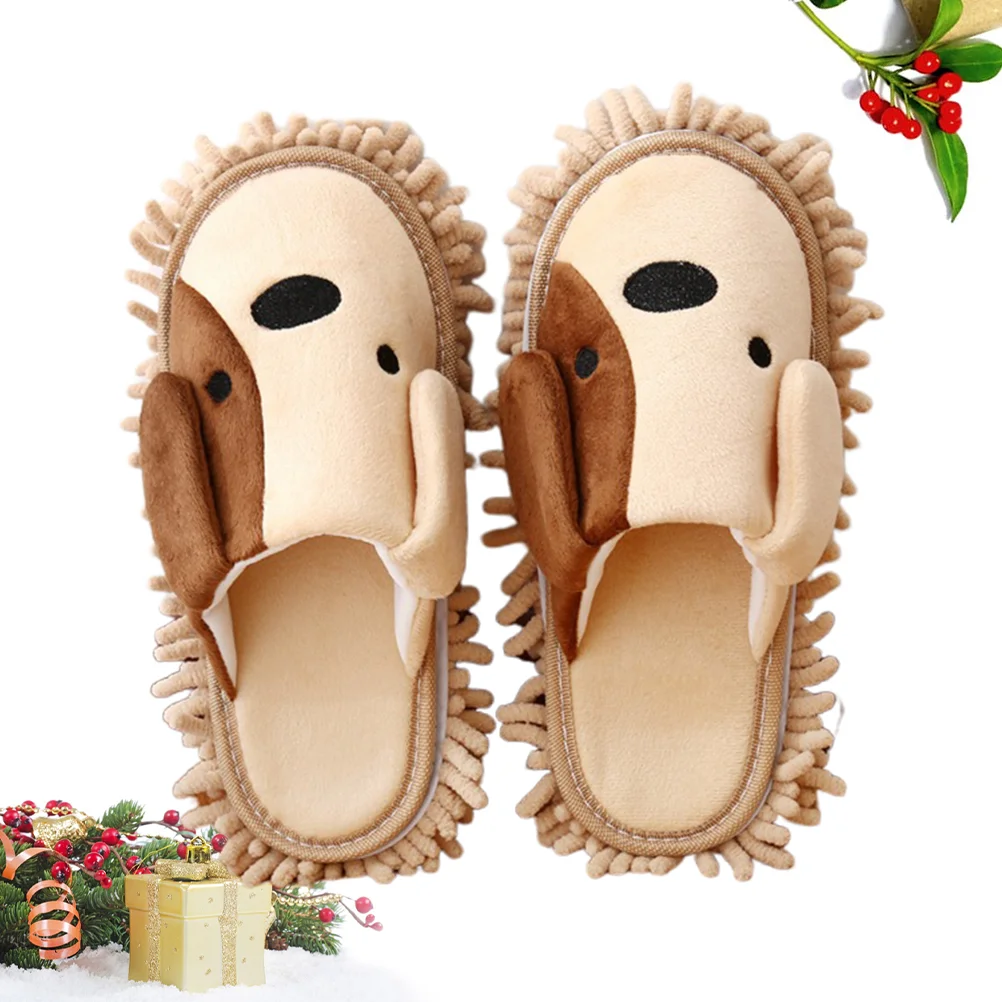 Floor Cleaning Mop Slipper Dress Sandals for Women While It Can Move Microfiber