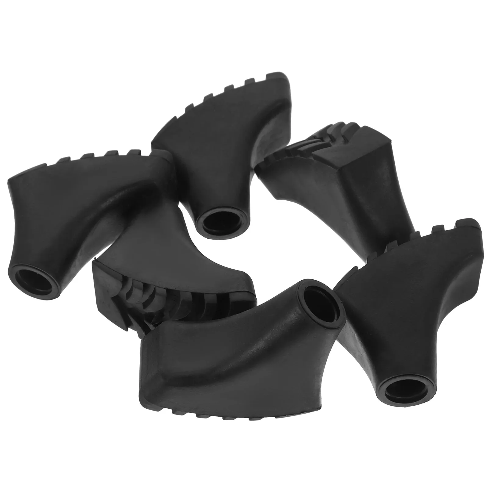 

with Trekking Pole Cover Walking Stick Ends Accessories Hiking Cane Tips Black Replacement