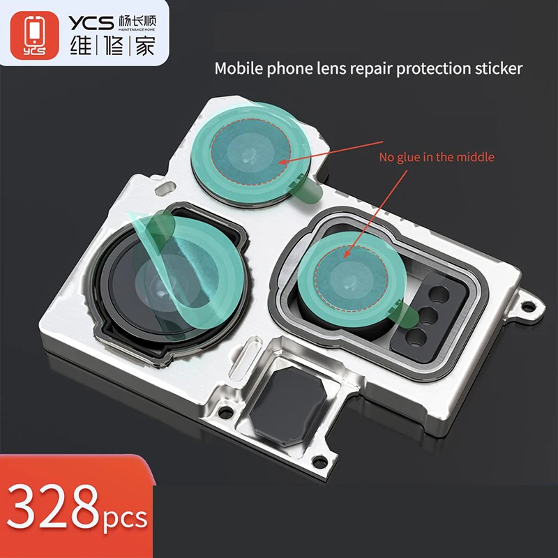 YCS PT01 Mobile Phone Lens Repair Protection Sticker Rear/Front Camera Anti-Scratch Dust-Proof Camera Protection Sticker