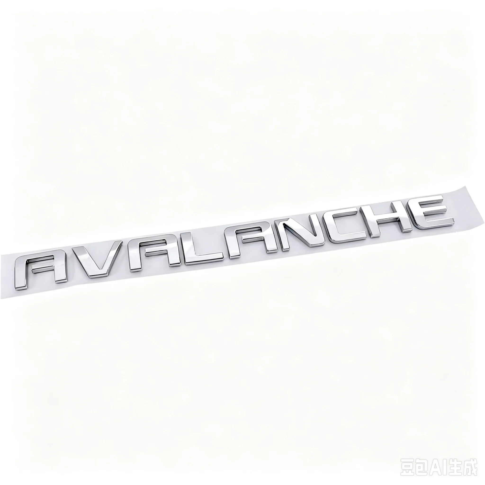 3D Chrome ABS AVALANCHE Letter Emblem Rear Trunk Badge Sticker For Chevrolet GMC Pickup Truck Car Styling