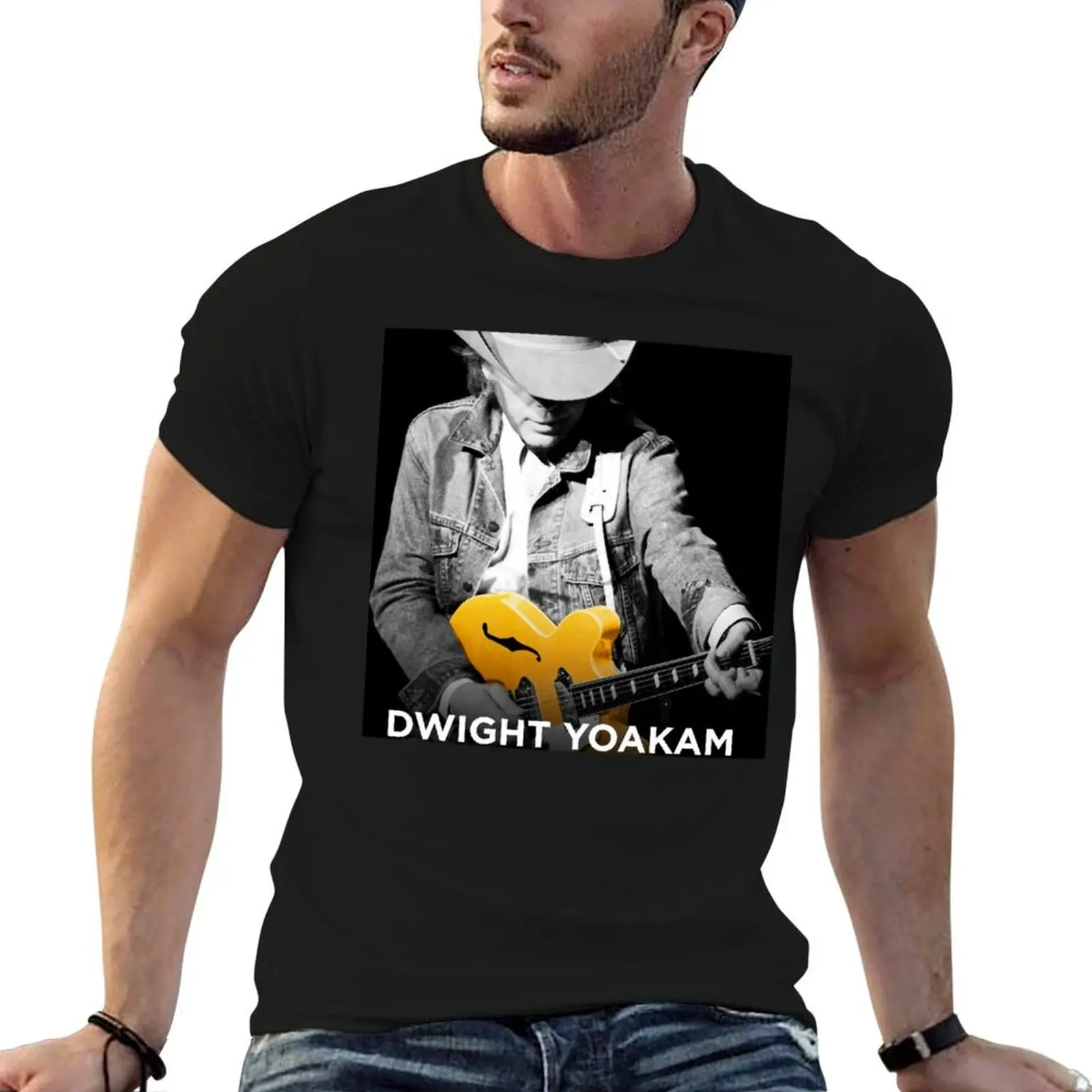 live tour dwight 2018 2019 black yoakam hajarbleh T-Shirt t shirts with prints t shirt man cotton funny t shirts cotton T-shirt