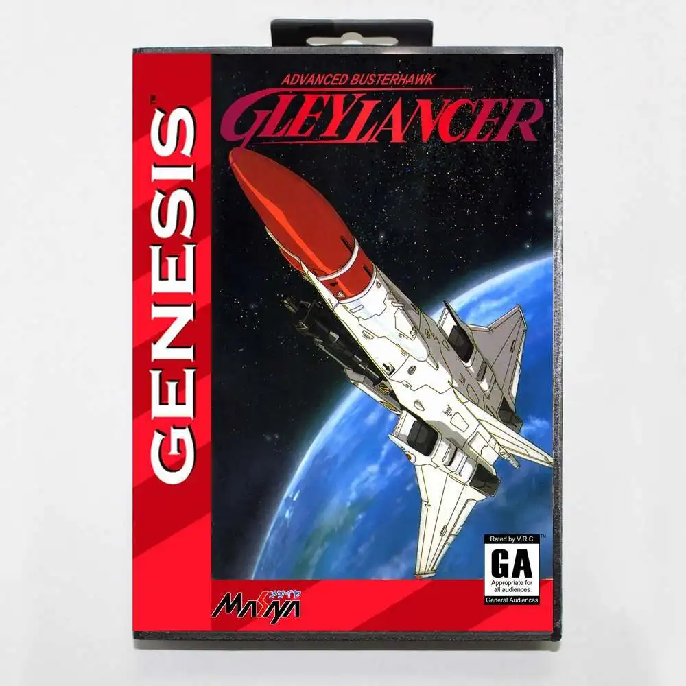 

AB Gleylancer MD Game Card with US Box for 16 Bit Sega Megadrive Genesis Console